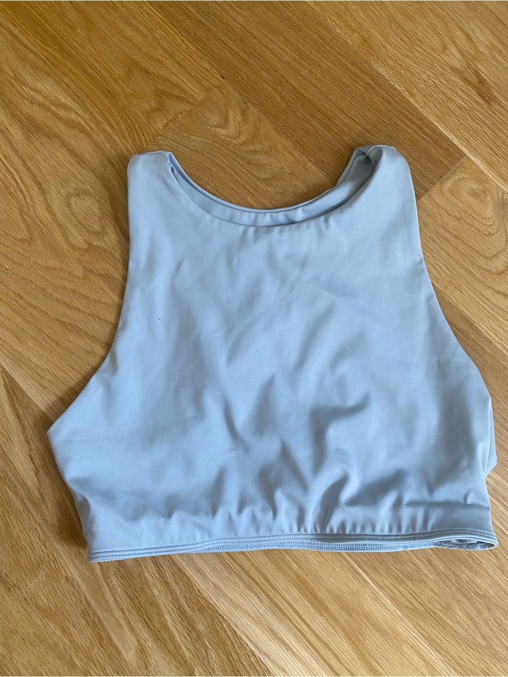 Reformation Blue High Neck Sports Bra in Size M RARE design no longer produced